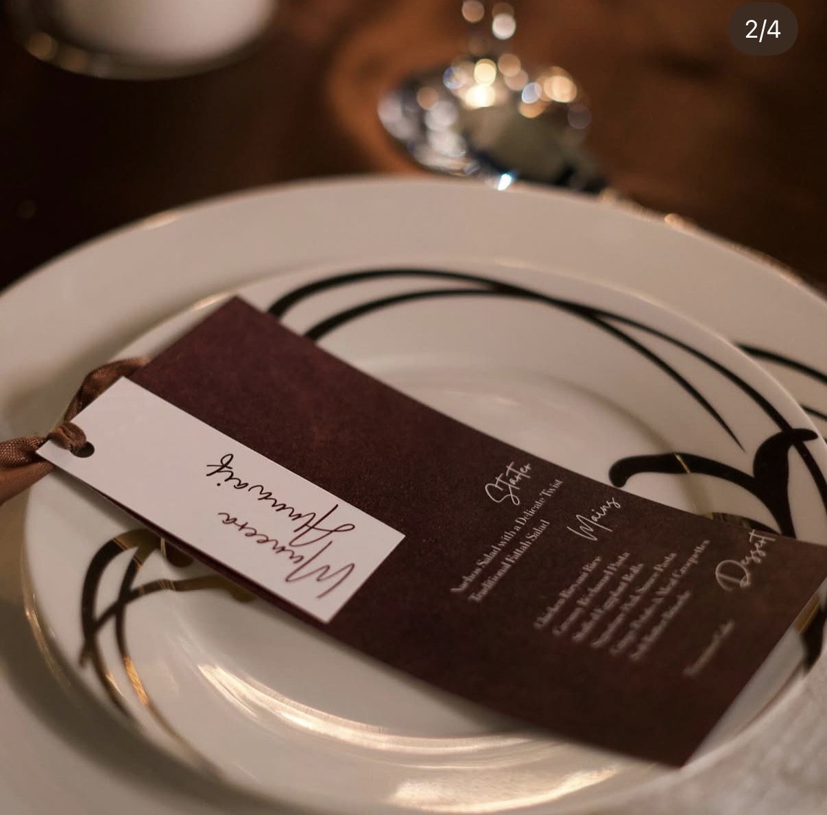 Candlelight  — Menus & Place Settings 2